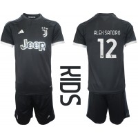 Camiseta Juventus Alex Sandro #12 Tercera Equipación Replica 2023-24 para niños mangas cortas (+ Pantalones cortos)